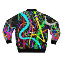 Load image into Gallery viewer, Neon Abstract Bomber Jacket