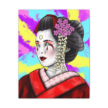 Load image into Gallery viewer, Cyber Geisha Canvas Wrap