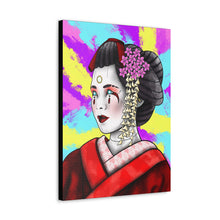 Load image into Gallery viewer, Cyber Geisha Canvas Wrap
