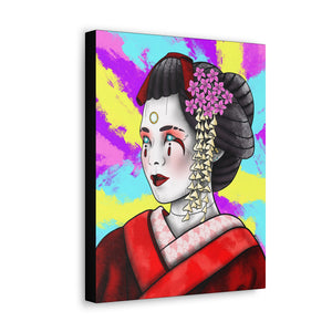 Cyber Geisha Canvas Wrap