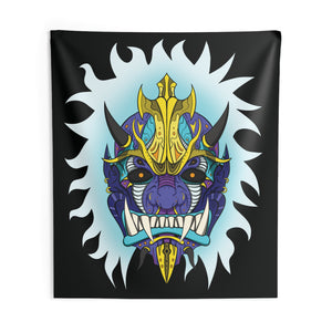 Blue Spirit Oni Wall Tapestry