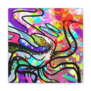 Abstract Octopus Canvas Wrap 10 x 10"